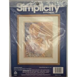 SIMPLICITY Stitchery Jordans Spring Crewel Needlework Kit 8x10 Vintage USA